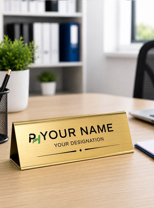 Desk Name Sign